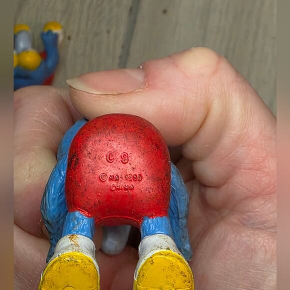 Vtg 1986 Sesame Street Muppet Babies Baby Gonzo Lot Of PVC Figurines Happy Meal - Picture 4 of 4